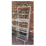 VINTAGE WROUGHT IRON DECORATIVE PLANT RACK