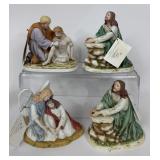 HOMCO CHRISTIAN SCRIPTURE PORCELAIN FIGURINES