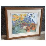 ELIZABETH BERRY FLORAL WATERCOLOR PRINT FRAMED