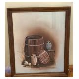 KEN HOLLAND 'WASTED NOT' FRAMED PRINT
