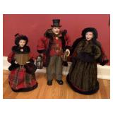 VINTAGE CHRISTMAS CAROLERS TRIO