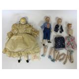 VINTAGE PORCELAIN DOLLS & PARTS
