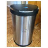 13 GAL STAINLESS STEEL TOUCHLESS TRASH CAN