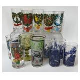 GLASS BEVERAGE TUMBLERS RC PEPE'S BLUE WILLOW