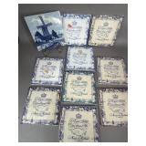 ROYAL DELFT CHRISTMAS TILES MADE IN HOLLAND