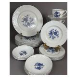 WEDGWOOD ENGLAND ROYAL BLUE IRONSTONE DINNERWARE