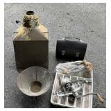 VINTAGE FLOUR BIN THERMOS BOX MEAT GRINDERS