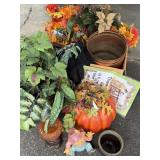 FALL HOLIDAY DECOR FLORAL COPPER PLANTER