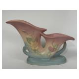 HULL ART POTTERY MAGNOLIA DOUBLE CORNUCOPIA VASE