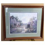 AMISH LIFE CARL VALENTE FRAMED ART PRINT