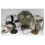 VINTAGE ELECTRIC FANS & HEATER