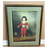 FRANCISCO DE GOYA THE RED BOY ART PRINT FRAMED