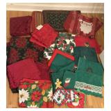 CHRISTMAS LINENS TOWELS PLACEMATS TABLECLOTHS