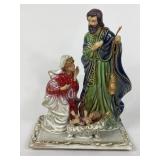 CERAMIC NATIVITY FIGURINE W BABY JESUS
