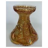 MARIGOLD CARNIVAL GLASS PUNCH BOWL STAND IMPERIAL