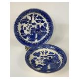 BLUE WILLOW JAPAN SERVING DISHES