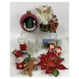 CHRISTMAS ORNAMENTS SALT & PEPPER CANDLE HOLDER