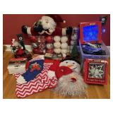 CHRISTMAS DECOR LIGHTS ORNAMENTS STOCKINGS