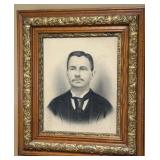 ANTIQUE FRAMED PORTRAIT 27'X31'
