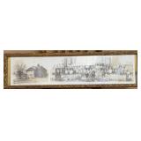 ANTIQUE FRAMED PHOTOGRAPHS 35'X9.5'