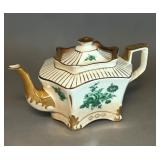 ARTHUR WOOD ENGLAND GILT FLORAL TEAPOT