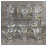 FOSTORIA COLONY FOOTED ICE TEA & SHERBET CUPS