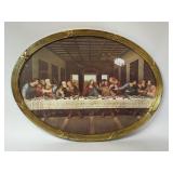HOME INTERIORS THE LAST SUPPER W OVAL FRAME