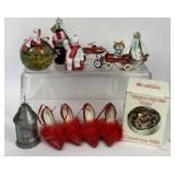 CHRISTMAS ORNAMENTS RADIO FLYER COCA COLA HERSHEYS