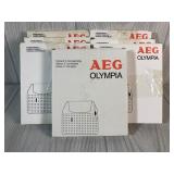 AEG OLYMPIA TYPEWRITER RIBBON C LOT OF 7