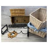 STORAGE SHELF BASKETS WINE BOTTLE STORAGE