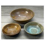 TERRAPIN CLAY WORKS POTTERY BOWLS