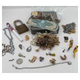 JACKPOT LOT!  MISMATCHED JEWELRY & STONES