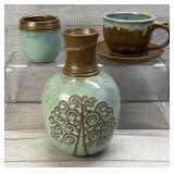 CELTIC MOON HAND CRAFTED STUDIO ART POTTERY