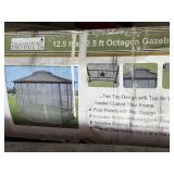 OCTAGON GAZEBO W STEEL FRAME & MOSQUITO NETTING