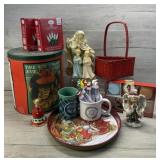 CHRISTMAS DECOR LIGHTS ANGEL FIGURINES PENS