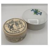 FAUX SCRIMSHAW TRINKET BOX FTD TRINKET BOX