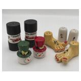 BAREFOOT SNOWMEN INDY 500 OIL DRUM SALT PEPPER