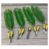 ACRYLIC TRAYS CORN ON THE COB 13 PC SET