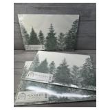 PAPER PLACEMATS PADS EVERGREEN TREES x 3