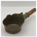 ANTIQUE CHINESE BRASS SILK IRON