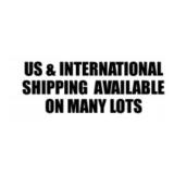 US & INTERNATIONAL SHIPPING AVAILABLE ON MANY LOTS