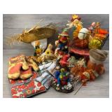 FALL DECOR OVEN MITTS MUG CAKE TRAY STRAW HAT