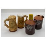 LITTLE BROWN JUG & IRISH TOAST SALT PEPPER