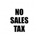 NO SALES TAX