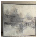 LARGE FRAMED ABSTRACT WALL ART BY EMPTY SPACES
