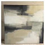 LARGE FRAMED CANVAS ABSTRACT WALL ART