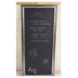 FRAMED CHALKBOARD WALL ART