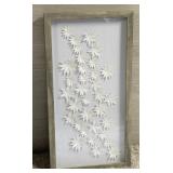 3D PAPER FLOWERS FRAMED WALL ART