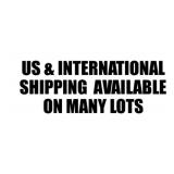 SHIPPING AVAILABLE ON MANY LOTS