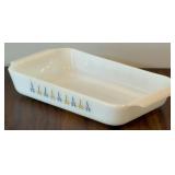 ANCHOR HOCKING FIRE KING CANDLE GLOW BAKING DISH